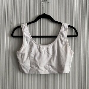Old Navy White Scoop Neck Crop Bralette